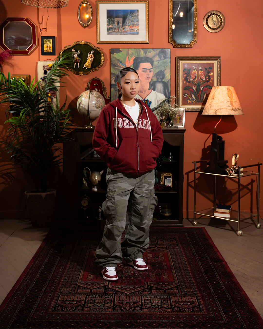 Essentiel Hoodie (Burgundy)
